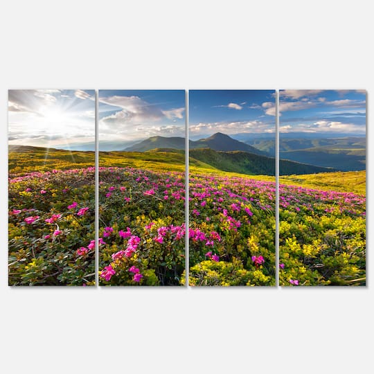 Designart - Summer Day Rhododendron Flowers
